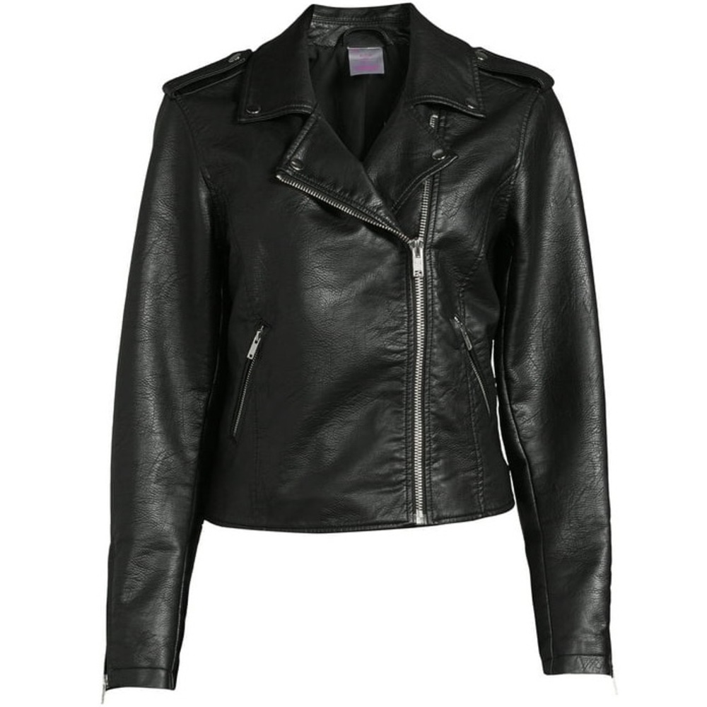 Faux Leather Moto Jacket